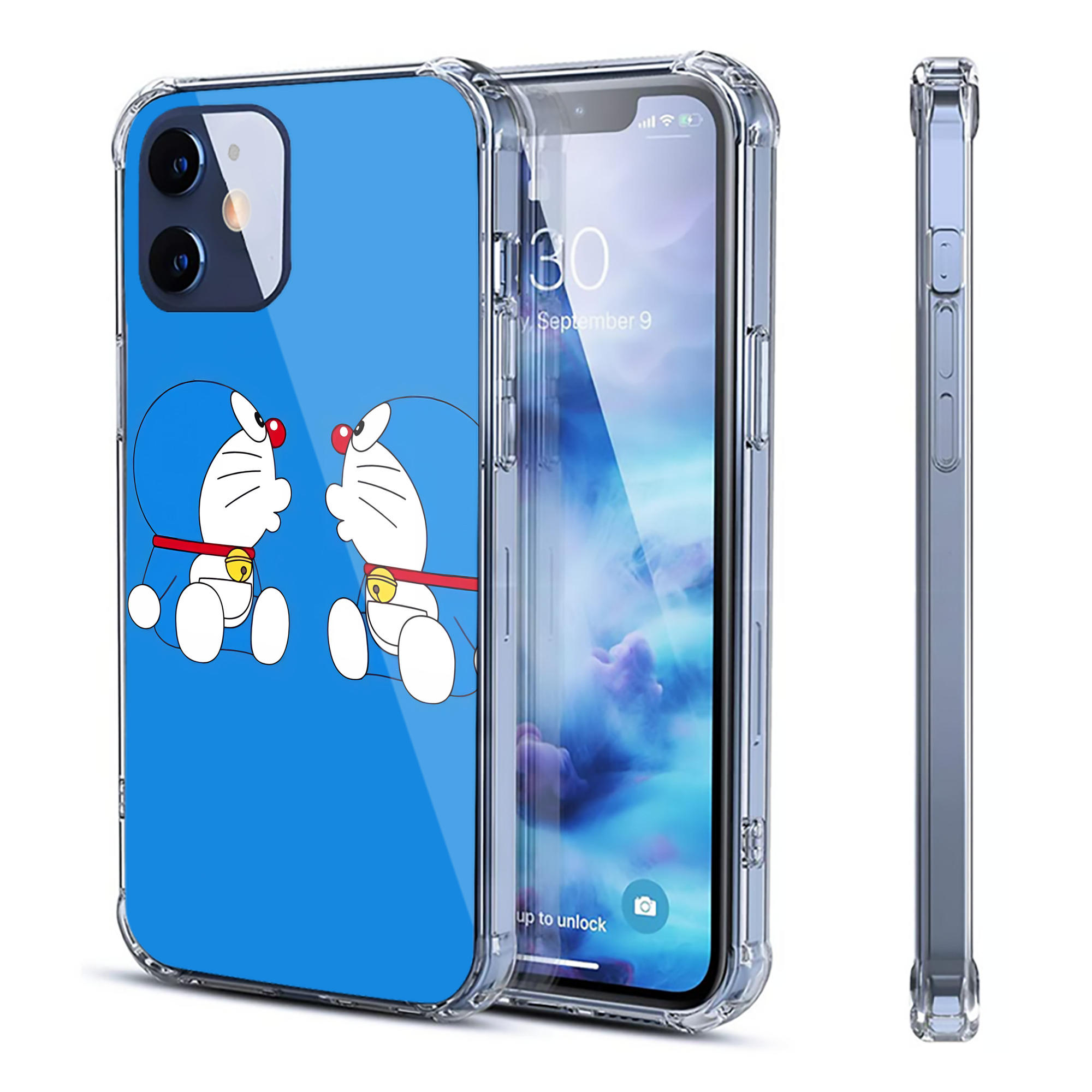 （画像用） ドラえもん Doraemon 【iPhone 12シリーズ対応】透明スマホケース（クリアソフトケース）